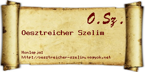 Oesztreicher Szelim névjegykártya